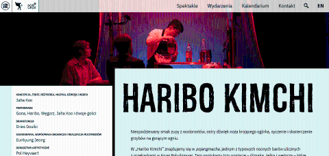 Spektakl: Jaha Koo “Haribo Kimchi” we współorganizacji z Teatrem Łaźnia Nowa