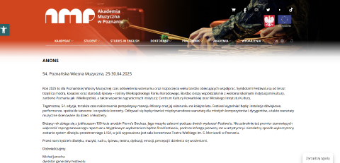 Seria koncertów koreańskiej muzyki współczesnej z okazji Międzynarodowego Festiwalu Muzyki Współczesnej “Poznańska Wiosna Muzyczna”