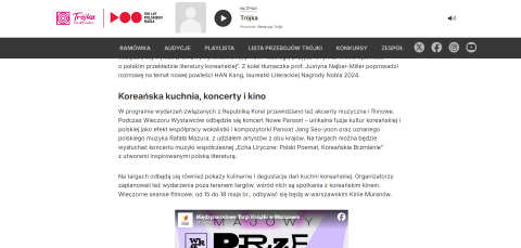 Koncert muzyki współczesnej z okazji Międzynarodowych Targów Książki w Warszawie „Liryczne Echo: Poezja polska, barwy dźwięku koreańskiego – muzyczne portrety Sangjun Lee i Youshin Gim”